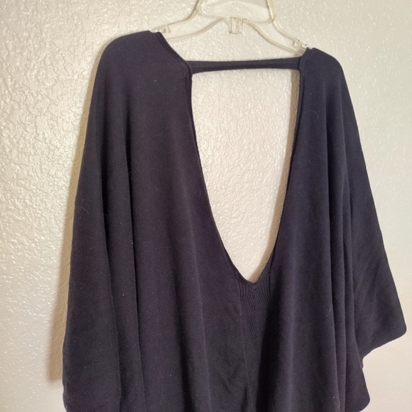 Lululemon Free To Coast Wrap Black One Size Cotton Polyester Silk Sweater Shawl - Picture 5 of 8